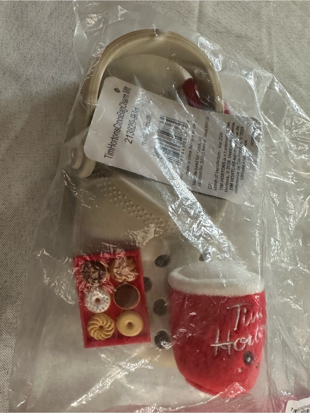 Tim Hortons Croc Keychain